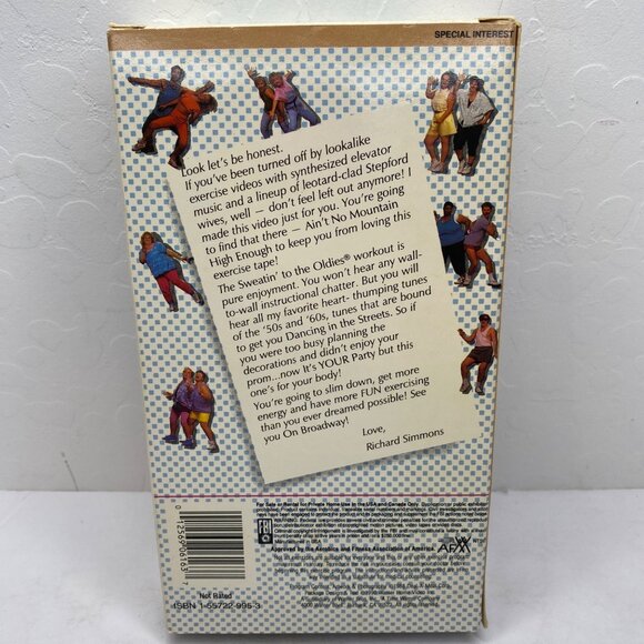 Richard Simmons Sweatin To The Oldies VHS 1988 Exercise Workout Video - Picture 2 of 7